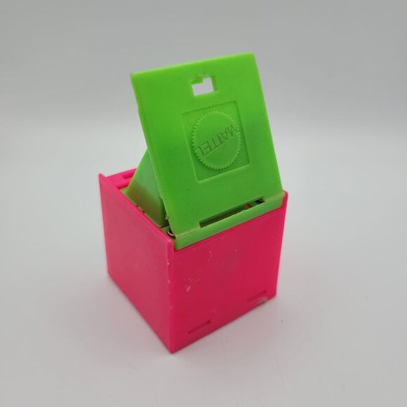 1972 Mattel Alphabet Pop Up Block Toy Plastic Vintage Letter Ice Cream Learn - Picture 3 of 5